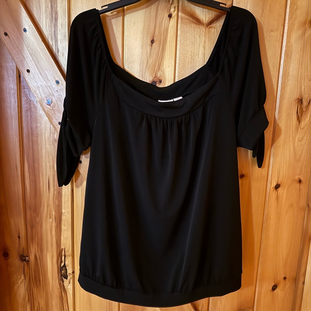 Cato Black Off-Shoulder Blouse – Size Large